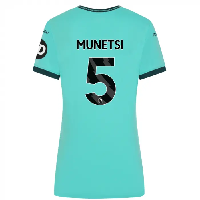 Wolverhampton Wanderers Shirt Store | 2025-26 Wolves Away Shirt – Womens MUNETSI 5 Collection Wolverhampton Wanderers Official Gear